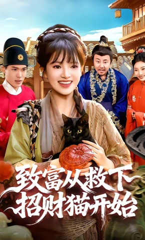 短剧《致富从救下招财猫开始》海报