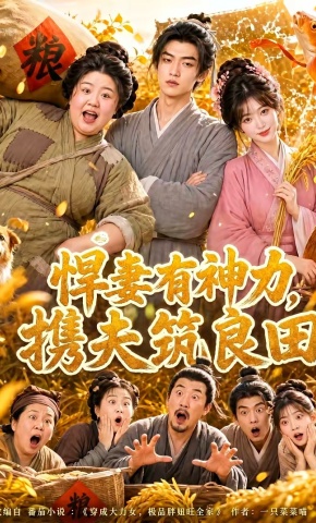 短剧《悍妻有神力，携夫筑良田》海报