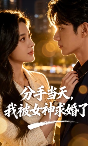 短剧《分手当天，我被女神求婚了》海报