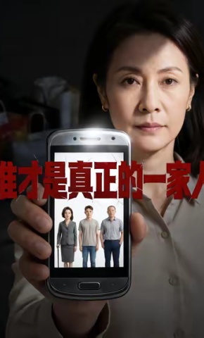 短剧《谁才是真正的一家人》海报