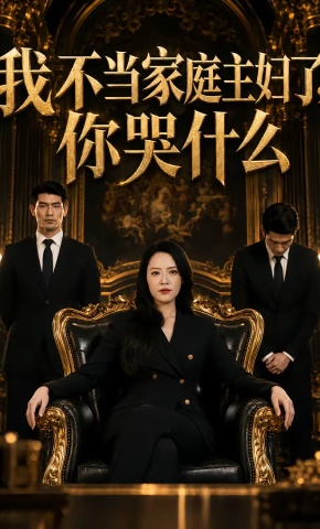 短剧《我不当家庭主妇了，你哭什么》海报