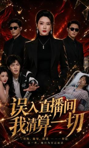 短剧《误入直播间，我清算一切》海报