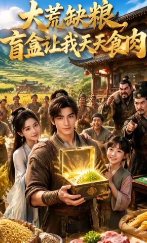 短剧《大荒缺粮，盲盒让我天天食肉》海报