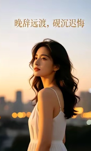短剧《晚辞远渡，砚沉迟悔》海报