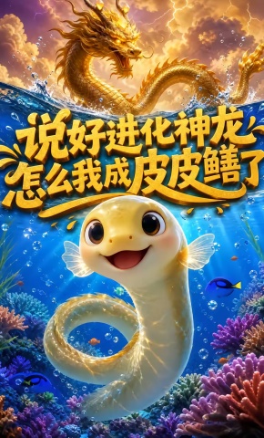 短剧《说好进化神龙，怎么我成皮皮鳝了？》海报