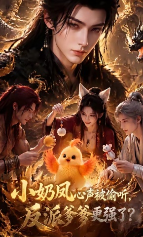 短剧《小奶凤心声被偷听，反派爹爹更强了》海报