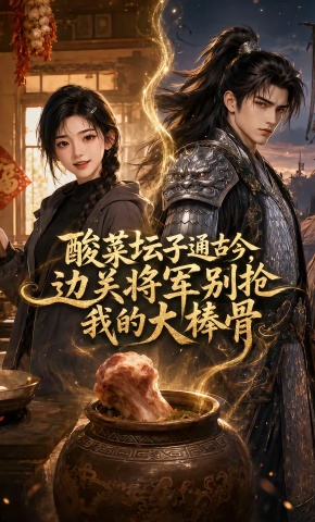 短剧《酸菜坛子通古今，边关将军别抢我的大棒骨》海报