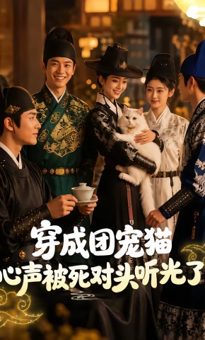 短剧《穿成团宠猫，心声被死对头听光了》海报