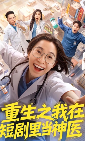 短剧《重生之我在短剧里当神医》海报