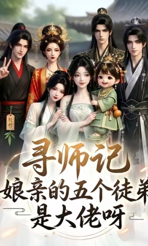 短剧《寻师记，娘亲的五个徒弟是大佬呀》海报