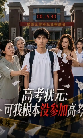 短剧《高考状元：可我根本没参加高考》海报