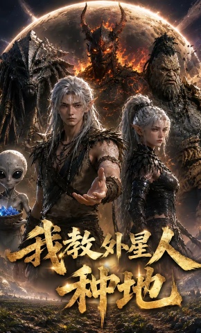 短剧《我教外星人种地》海报