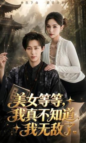 短剧《美女等等 ，我真不知道我无敌了》海报
