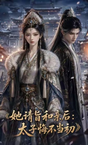 短剧《她请旨和亲后：太子悔不当初》海报