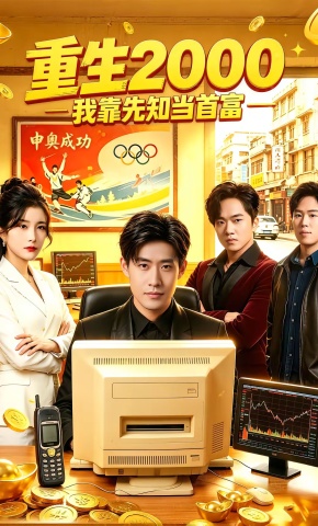 短剧《重生2000我靠先知当首富》海报
