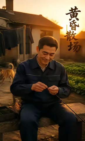 短剧《黄昏散场》海报