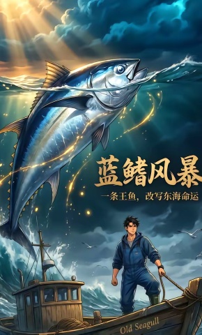 短剧《蓝鳍风暴》海报