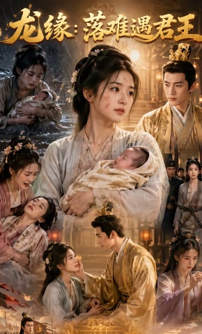 短剧《龙缘：落难遇君王》海报