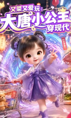 短剧《又菜又爱玩：大唐小公主穿现代》海报