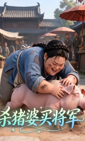短剧《杀猪婆买将军》海报