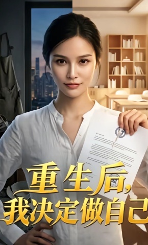 短剧《重生后，我决定做自己》海报