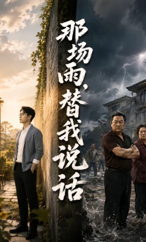 短剧《那场雨，替我说话》海报