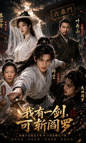 短剧《我有一剑，可斩阎罗》海报