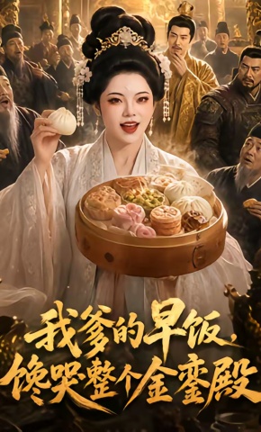 短剧《我爹的早饭，馋哭整个金銮殿》海报