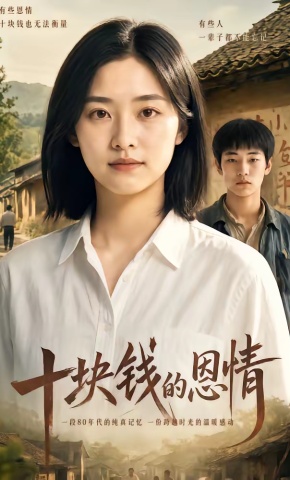 短剧《十块钱的恩情》海报
