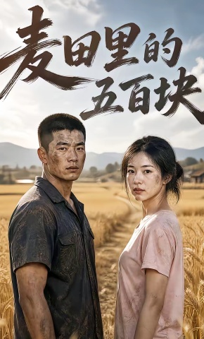 短剧《麦田里的五百块》海报