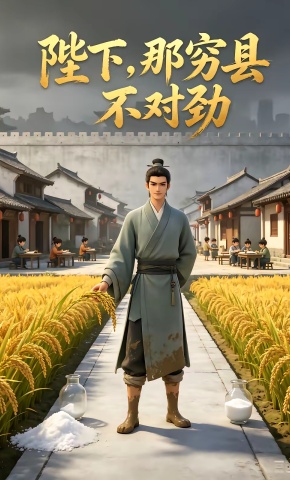 短剧《陛下，那穷县不对劲》海报