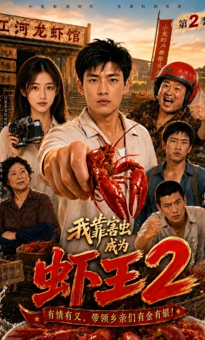 短剧《我靠害虫成为虾王2》海报