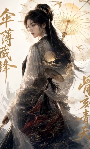 短剧《伞薄藏锋，骨刻青天》海报