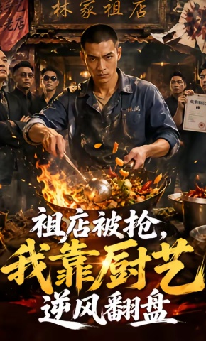 短剧《祖店被抢，我靠厨艺逆风翻盘》海报