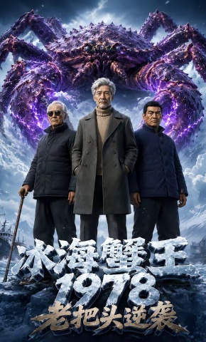 短剧《冰海蟹王：1978老把头逆袭》海报