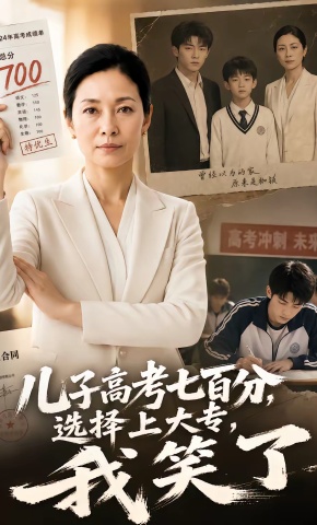 短剧《儿子高考七百分选择上大专，我笑了》海报
