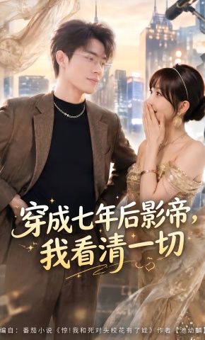 短剧《穿成七年后影帝，我看清一切》海报