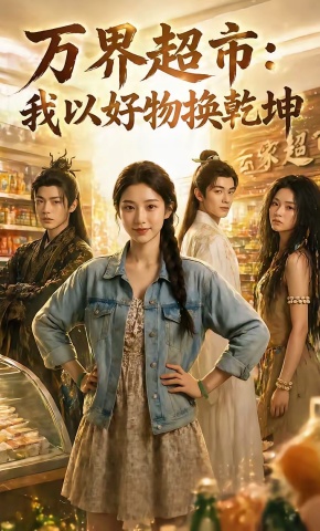 短剧《万界超市：我以好物换乾坤》海报