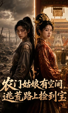 短剧《农门姑娘有空间，逃荒路上捡到宝》海报