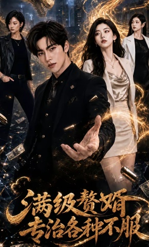 短剧《满级赘婿专治各种不服》海报