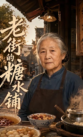 短剧《老街的糖水铺第一部》海报