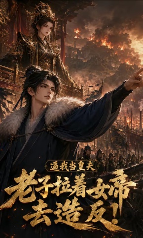 短剧《逼我当皇夫老子拉着女帝去造反!》海报