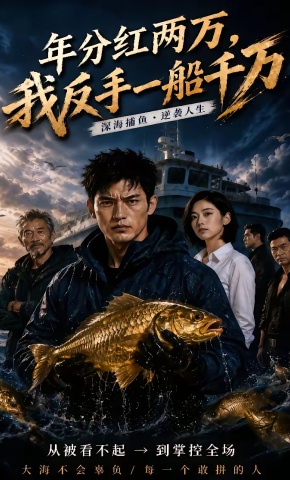 短剧《年分红两万，我反手一船千万》海报