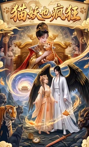 短剧《猫妖也疯狂》海报
