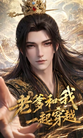 短剧《老爹和我一起穿越》海报