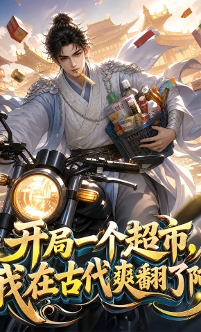 短剧《开局一个超市，我在古代爽翻了阿》海报
