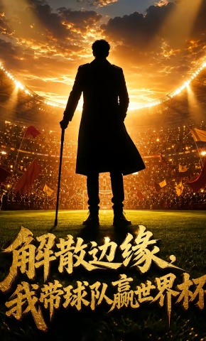 短剧《解散边缘，我带球队登顶世界杯》海报