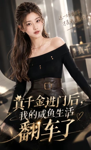 短剧《真千金进门后，我的咸鱼生活翻车了》海报