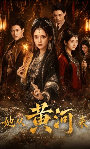 短剧《她从黄河来》海报