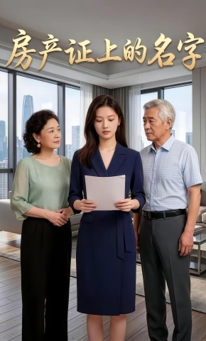 短剧《房产证上的名字》海报